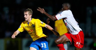 Lucas Akins (r): On the scoresheet for Boro